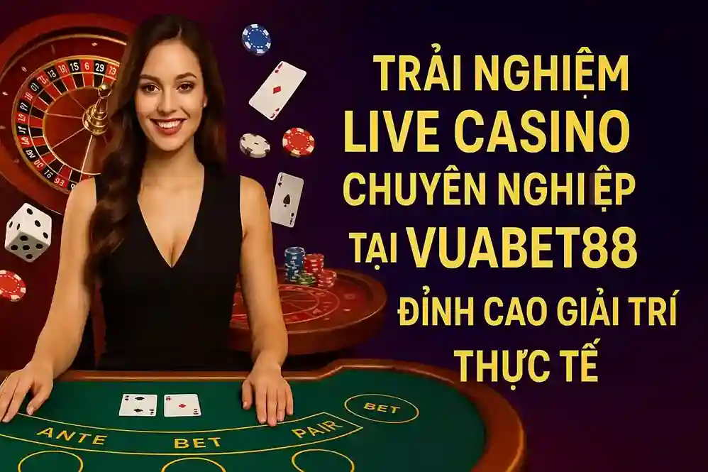 Trải Nghiệm Live Casino Chuyên Nghiệp Tại VUABET88 – Đỉnh Cao Giải Trí Thực Tế